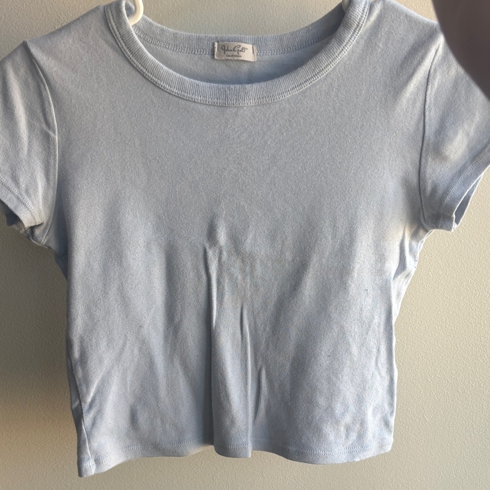 Brandy Melville Sky Blue Crop Top